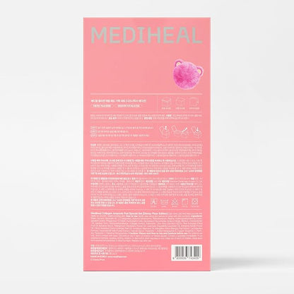 MEDIHEAL Collagen Ampoule Toner Pads [Disney Pixar Edition] - Skin Firming & Restore Elasticity & Deep Hydration - Tighten Wrinkles & Lines - Vegan Face Gauze, Full size 100 + Refill 100 (200 Pads)