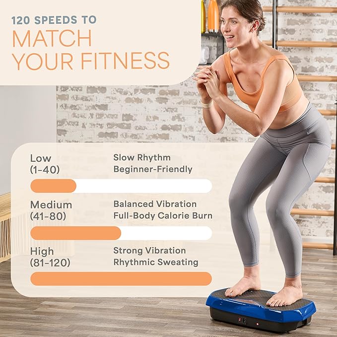 Lifepro Vibration Plate Exercise Machine with Magnetic Acupoints - Full Body Vibration Platform for Beginners and Recovery - Ideal Lymphatic Drainage Massager for Muscle Toning and Overall Fitness