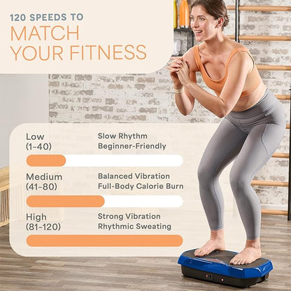 Lifepro Vibration Plate Exercise Machine with Magnetic Acupoints - Full Body Vibration Platform for Beginners and Recovery - Ideal Lymphatic Drainage Massager for Muscle Toning and Overall Fitness