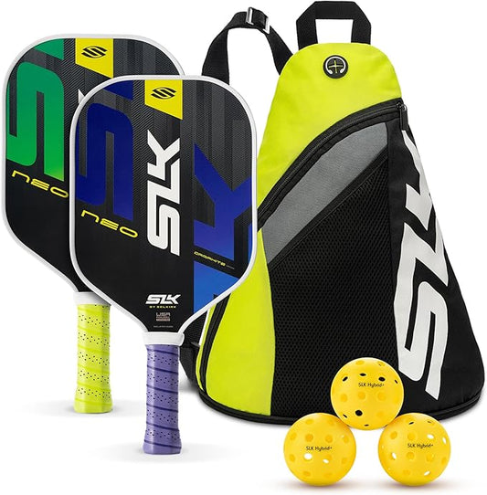 Selkirk Sport SLK Pickleball Paddles Set of 2 | Designed in The USA | Choose The SLK Neo Graphite, SLK Neo Fiberglass Pickleball Set or SLK Atlas Pickleball Bundle