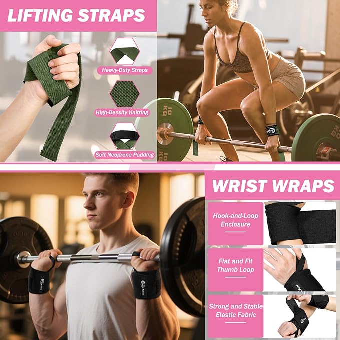 Barbell Pad Set: Hip Thrusts Pad for Squats Weight Lifting Gym Equipment Accessories