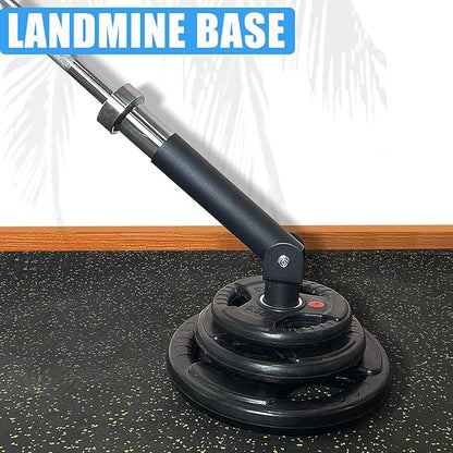 T Bar Row Platform Landmine Attachments for Squate Rack or Wall Mount Fits 2-inch Barbell, Landmine Base Gym Equipment, Power Cage Landmine for Almost of Power Rack