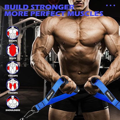 Cable Handles Gym Equipment, Heavy Duty Resistance Band Handles, Replacement Exercise Handles for Cable Machine, Pulley System, Strength Trainer, Pull Down Workout, Home Gym Cable Attachments