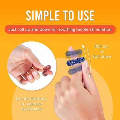BunMo Spiky Sensory Rings 3pk – Fidget Rings for Adults – Sensory Stimulation & Finger Comfort – Acupressure Rings – Durable & Portable Pain Stim Fidget