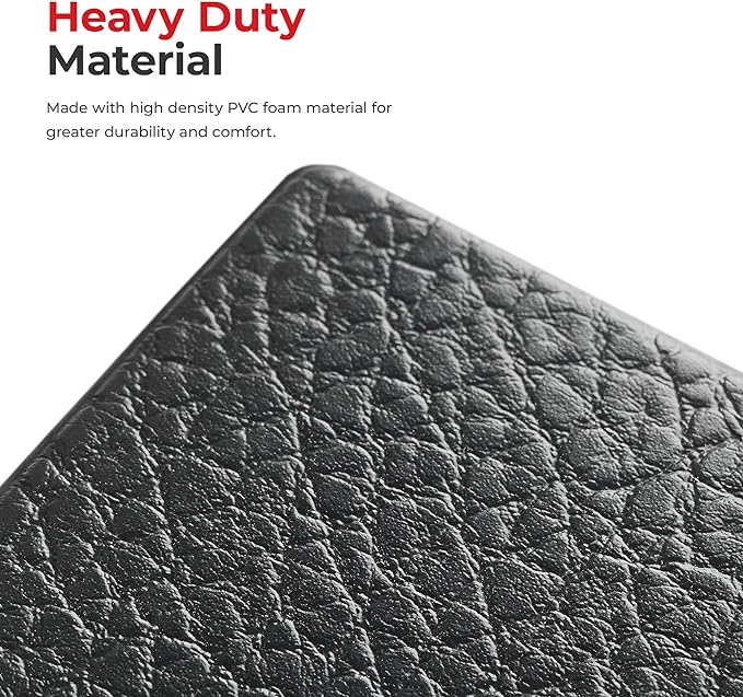 Sunny Health & Fitness Non-Slip Home Gym Mat – Workout Floor Protection Foam Pad for Treadmill, Bike, Elliptical, Yoga and Exercise Equipment or Standing Desk in 4 Size Options