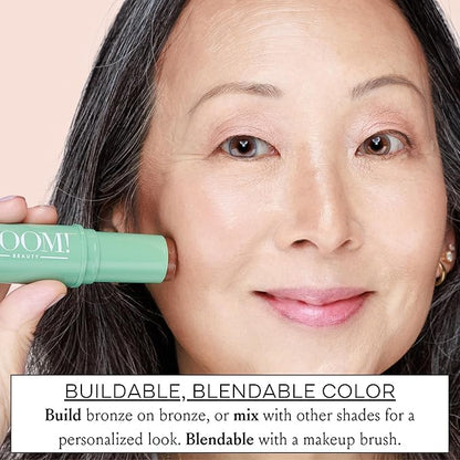 BoomStick Bronze ™ 3-in-1 Cream Blush Stick for Eyes, Lips & Cheek, Long-Wearing Blendable & Building Color Vegan Lipstick Pen for All Skin Types Boom Stick By Cindy Joseph