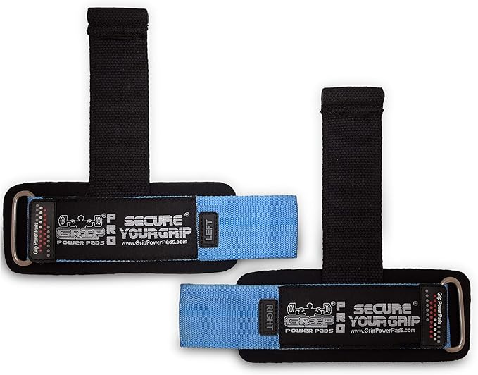Lifting Dowel Straps Neoprene Padded Wrist Wraps Power Weight Lifting Training Gym Grips Straps Wrist Support Bandage Set of 2 Alternative to Hooks