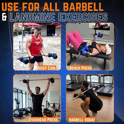 Dumbbell Barbell Converter - Dumbbell Converter Home Gym Equipment, for 1" Standard Bars, Up to 250lb Capacity Barbell Adapters- Versatile Weight Lifting Set, Suitable for Men and Women