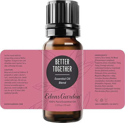 Edens Garden Better Together Essential Oil Blend- 100% Pure Premium Grade, Undiluted, Natural, Therapeutic, Aromatherapy, The Best for Diffusing, Candle, Laundry, Humdifiers 10 ml (.33 fl oz)