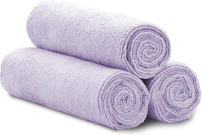S&T INC. Microfiber Gym Towels, Yoga Towel for Home and Gym Bag, 16 Inch x 27 Inch, 3 Pack