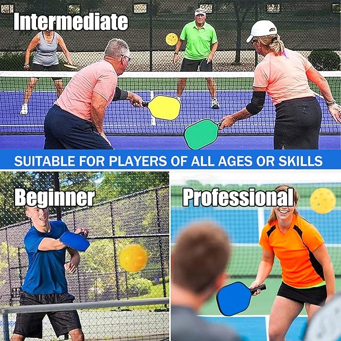 Magicorange Pickleball Balls, 40 Holes Outdoor Pickleballs, High Elasticity & Durable Pickle Balls for All Style Pickleball Paddles
