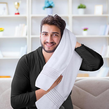 Utopia Towels 12 Pack Bath Towels Set, (27 x 54 Inches) 100% Ring Spun Cotton, Quick Dry, Highly Absorbent, Soft Feel Towels, Perfect for Daily Use (White)