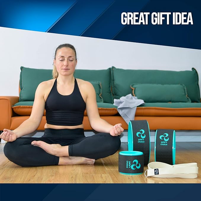 Yoga Wheel 3 Pack - Lose Weight, Get in Shape and Get Fit. Three pack Yoga Wheel Set. Home Exercise and Workout. Improve Posture