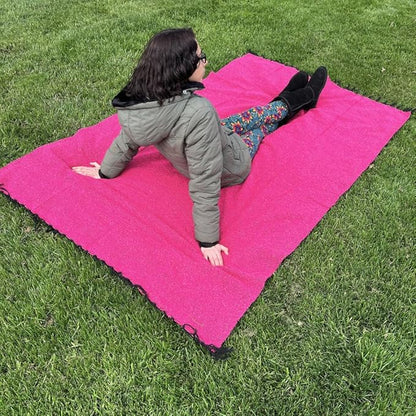 Open Road Goods Solid Color Mexican Yoga Blanket – Large Handwoven Throw for Yoga, Beach, Camping or Home – Soft and Durable Cotton Blend