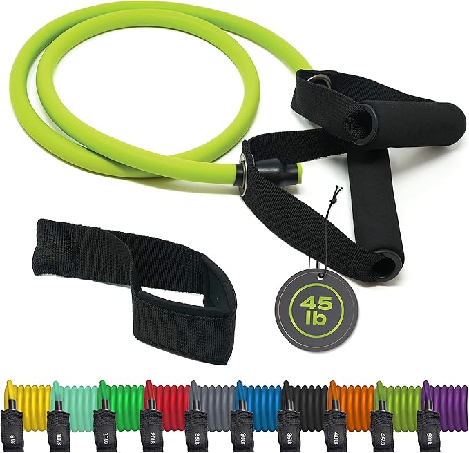 Resistance Bands Set for Men, Women, Exercise & Workout. Fitness Bands for Leg & Bicep Work. Workout Bands for Working Out. Stretch Bands for Physical Therapy. Strength Bands. Elastic Weight Training.