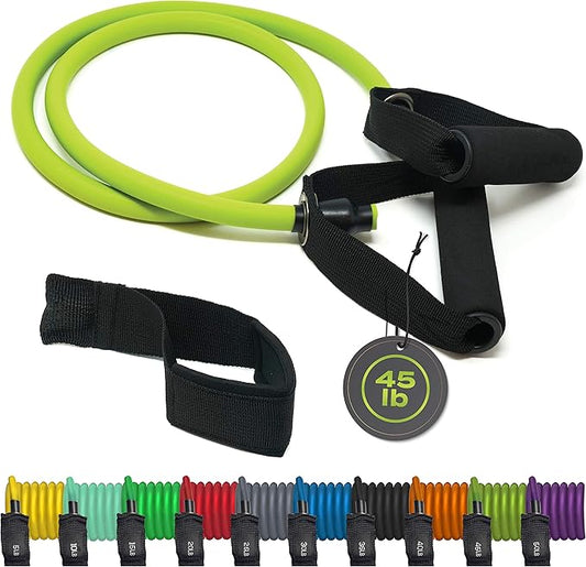 Resistance Bands Set for Men, Women, Exercise & Workout. Fitness Bands for Leg & Bicep Work. Workout Bands for Working Out. Stretch Bands for Physical Therapy. Strength Bands. Elastic Weight Training.