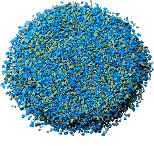 Fast Patch Poured-in-Place Surfacing Repair Kit Fix Rubber Playground (Blue/Green, Small)