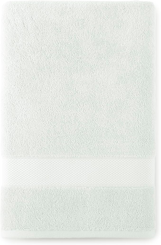 Peacock Alley Diamond 6 Piece Towel Set - Luxurious 100% Long-Staple Turkish Cotton - Soft, Absorbent & Fast Drying, Sage