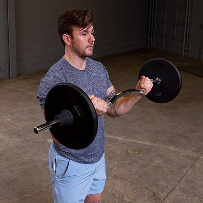 Body-Solid Standard Black Iron Weight Plate - Perfect for Strength Training, Home Gym, and Barbell Workouts - Fits 1" Bars