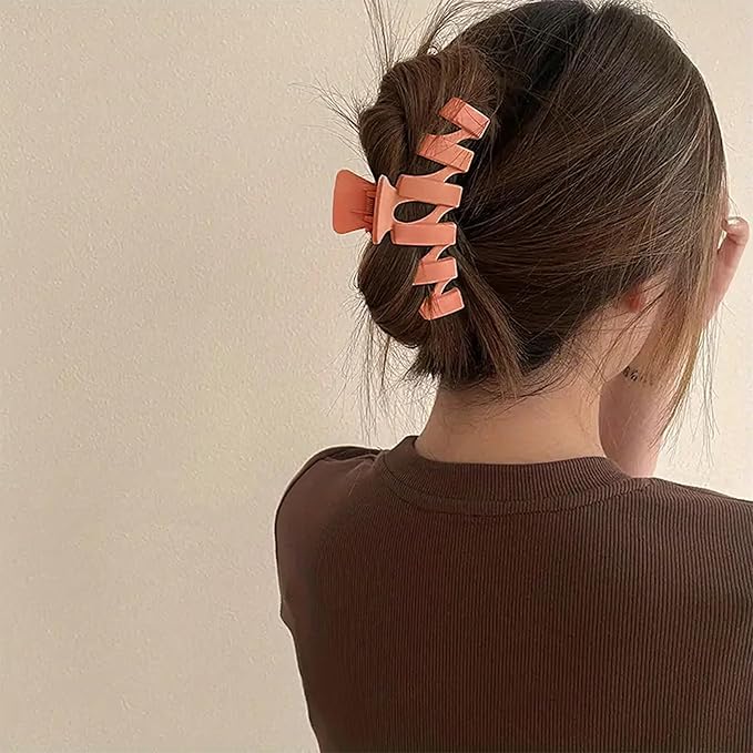 8PCS Flower Clips for Women, Thick Hair Accessories with Multi-Styles, Neutral Colors and Variety Pack, Ideal for Girls