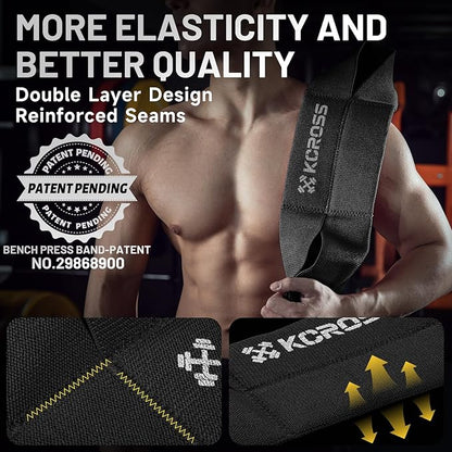 KCROSS Bench Press Band for Men and Women, Weight Lifting Bench Press Band, Push Up Exercise Bench