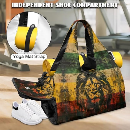 Yoga Mat Bag for Women Men Large Carryall Tote with Adjustable Shoulder Strap for Gym Yoga Travel Pilates Office