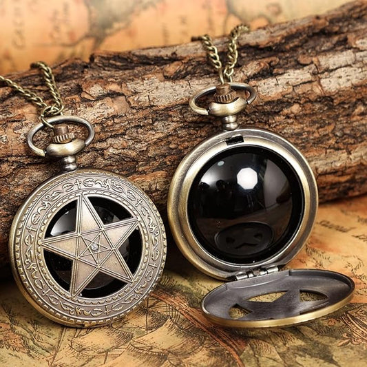 Scrying Mirror Natural Black Obsidian Mirror for Witchcraft Supplies, Witch Gifts, Divination, Pentagram Altar