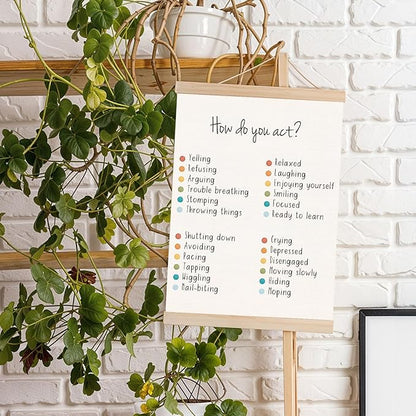 DNEULYR Mental Health Poster Hanger Frame for Classroom, Kids Room, School Counselor, Therapy Office Decor - Wall Art Banner, 12.5x17 Inch