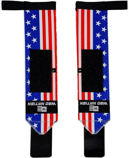 WOD Nation Wrist Wraps for Weightlifting & Strength Training – Professional Gym Straps w/Thumb Loop for Men & Women