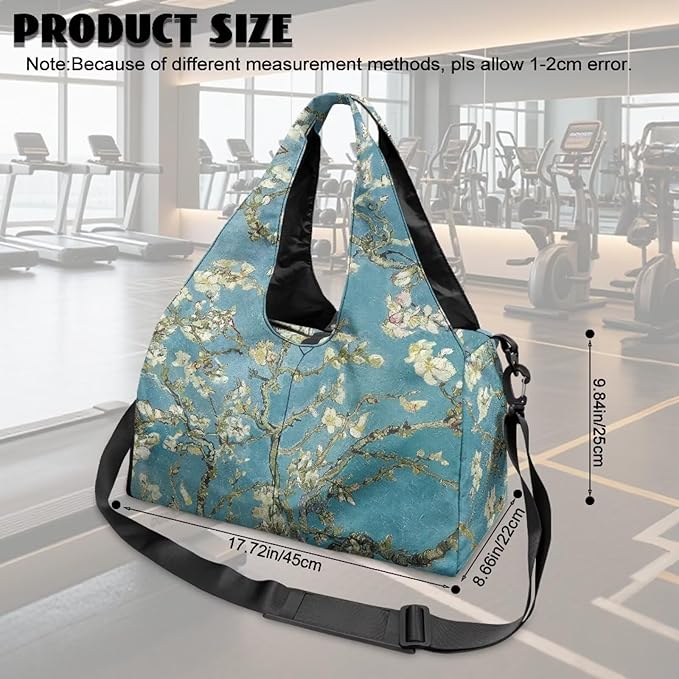 Yoga Mat Bag for Women Men Large Carryall Tote with Adjustable Shoulder Strap for Gym Yoga Travel Pilates Office