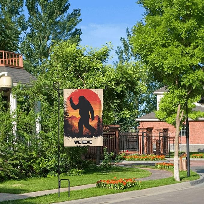 Believe Garden Flag 12x18 In Double Sided Yard Flags Lawn Sign Decor No Flagstand