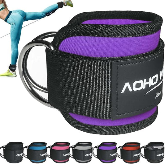 Ankle Strap for Cable Machine Attachments, Gym Accessories for Women and Men, Neoprene Ankle Cuffs for glute Kickback, Leg Workouts ande Booty Hip Abductors Exercise