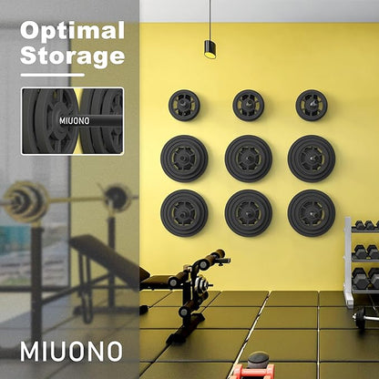 Weight Plate Holder, Wall Mounted Weight Rack Storage for Weight Plates, Home Gym Organizer