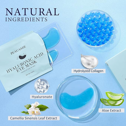 Under Eye Patchs Hyaluronic Acid Eye Mask for Dark Circles and Puffiness Wrinkle Eye Bags 30 Pairs