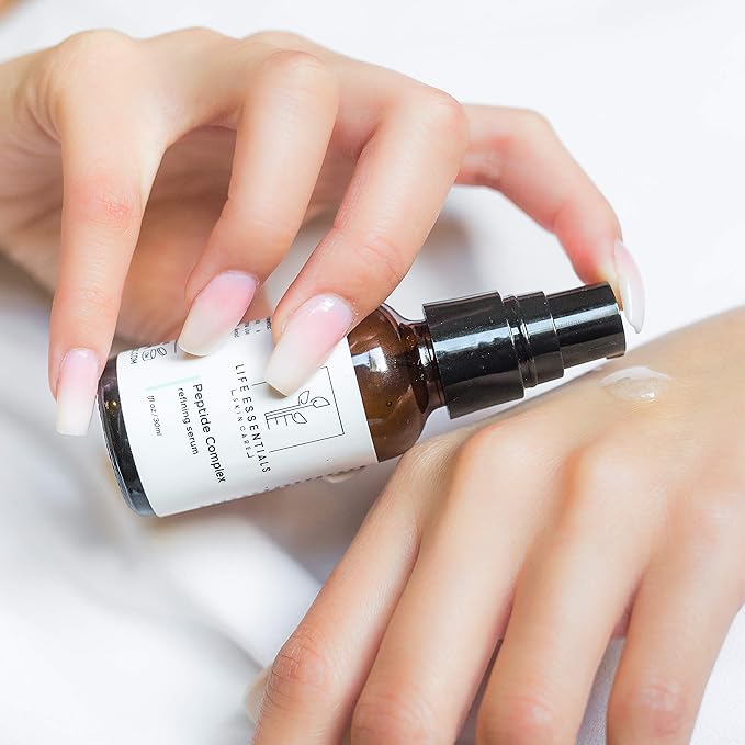 Peptide Complex Serum For Face - Collagen Serum Skin Repair with Powerful Anti Aging Properties - Refines Wrinkles and Restores Elasticity with Hyaluronic Acid, Aloe Vera, Jojoba Oil, Vitamin E