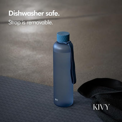 KIVY Tritan Water Bottle 2nd Generation (Navy Blue, 32oz)