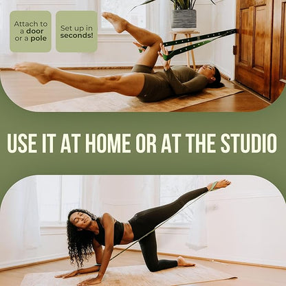 Two8 Bands Pilates in a Box -Workout Resistance Bands For Working Out Women & Men, Resistance Band With Loops, Stretch Band For Exercise, At Home Pilates Equipment for Home Workouts Kit, Workout Loops