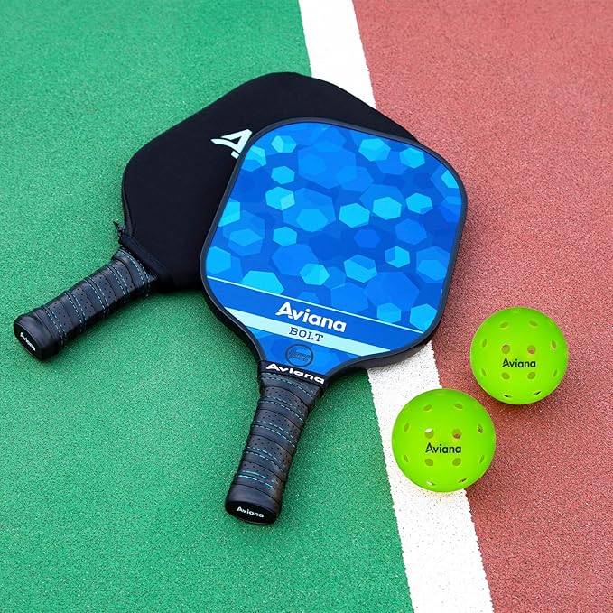 Pickleball Balls 40 Holes Premium Outdoor Pickleball Balls | 3, 6,12 Packs USAPA Approved Tournament and Competition Ball | Consistent Bounce, Suitable for All Competition Neon