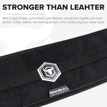 Hybrid Weight Lifting Belt – Heavy Duty Prong Support, Neoprene Interior, Tapered Powerlifting Design – Back Support for Squats, Deadlifts, & Strength Training – Stylish & Rigid Gym Belt for Men & Women