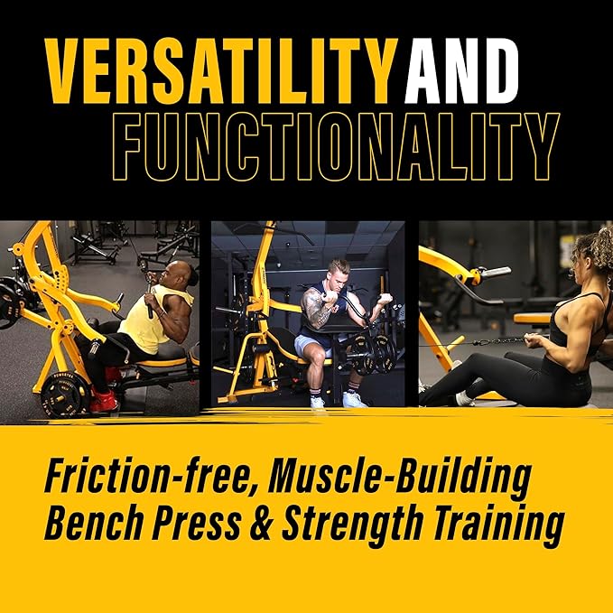 Powertec Fitness Workbench LeverSystem - Workout Bench, 500 LB Weight Capacity - Gym Equipment for Home - Adjustable Full Body Workout Machine