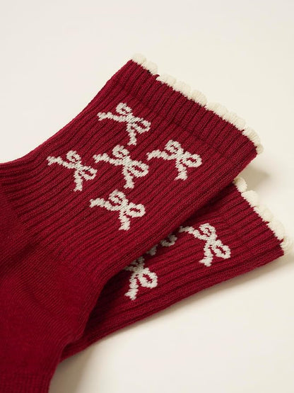 Crew Half Calf Grip Socks, Cutest Fruits Pilates Socks, Ruffle socks, Non-Slip, Barre Yoga Fitness
