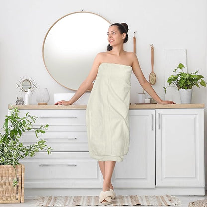 Utopia Towels Luxurious Jumbo Bath Sheet 2 Piece, 600 GSM, 35 by 70 Inches, 100% Ring Spun Cotton, Highly Absorbent and Quick Dry Extra Large Bath Towel, Super SoftTowel, Ivory