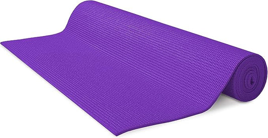 Bean Products Yoga Mat for Exercise - Non Slip Thick Comfortable Workout Floor Mat for Adults and Kids - Eco Friendly Foldable Yoga Mat for Yoga, Pilates, Gym and Stretching