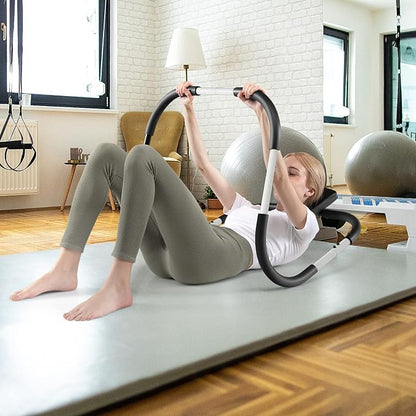 Goplus AB Fitness Crunch, Portable Abdominal Machine Workout Exerciser for Core Strength, Muscle Training, Sit Up AB Trainer for Home, Office, Gym