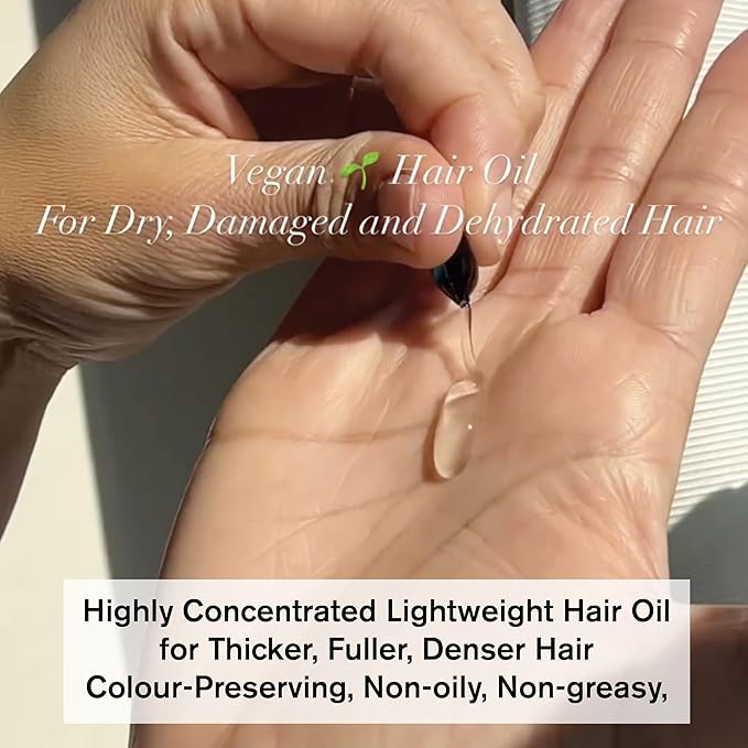 Thickening Hair Oil Capsules – SNOBGIRLS NORMADENSE – Vegan Leave-In Serum for Normal to Thin-Looking Hair – With Biotin, Niacinamide & Ceramides – Fuller-Looking, Denser Hair – 15 Ct