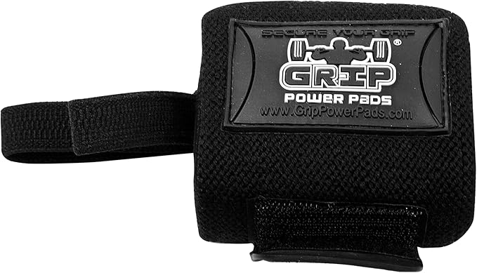 Grip Power Pads Wrist Wraps 2 Wraps for Weight Lifting Wrist Support Cotton Wraps Gym Bandage Straps for Men & Women Premium Quality & PRO Rubber