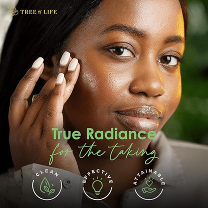 Tree of Life Beauty Skin Care Set, Brightening, Firming, Dry Face, Dermatologist Tested - Complete Hydration Trio, Vitamin C Serum, Niacinamide, Pro Collagen Peptide, 3 count of 1Fl oz