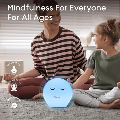 Breathing Pal 'Benny'- Mindfulness Breathing Light, Guided Visual Meditation Breathing Light, Anxiety Relief Items for Calm Down Corner/Meditation/Sleep for Adult&Kid