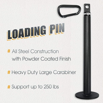 Yes4All Tricep Press Down Cable Machine Attachment Set, LAT Pulldown Attachment, Cable Machine Accessories for Home Gym