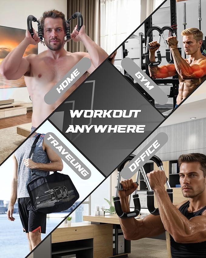 2025 Pro Twister Arm Trainer, Adjustable Power Twister Bar, Chest Shoulder Arm Workout Equipment, Portable Detachable Upper Body Fitness Machine for Home & Gym